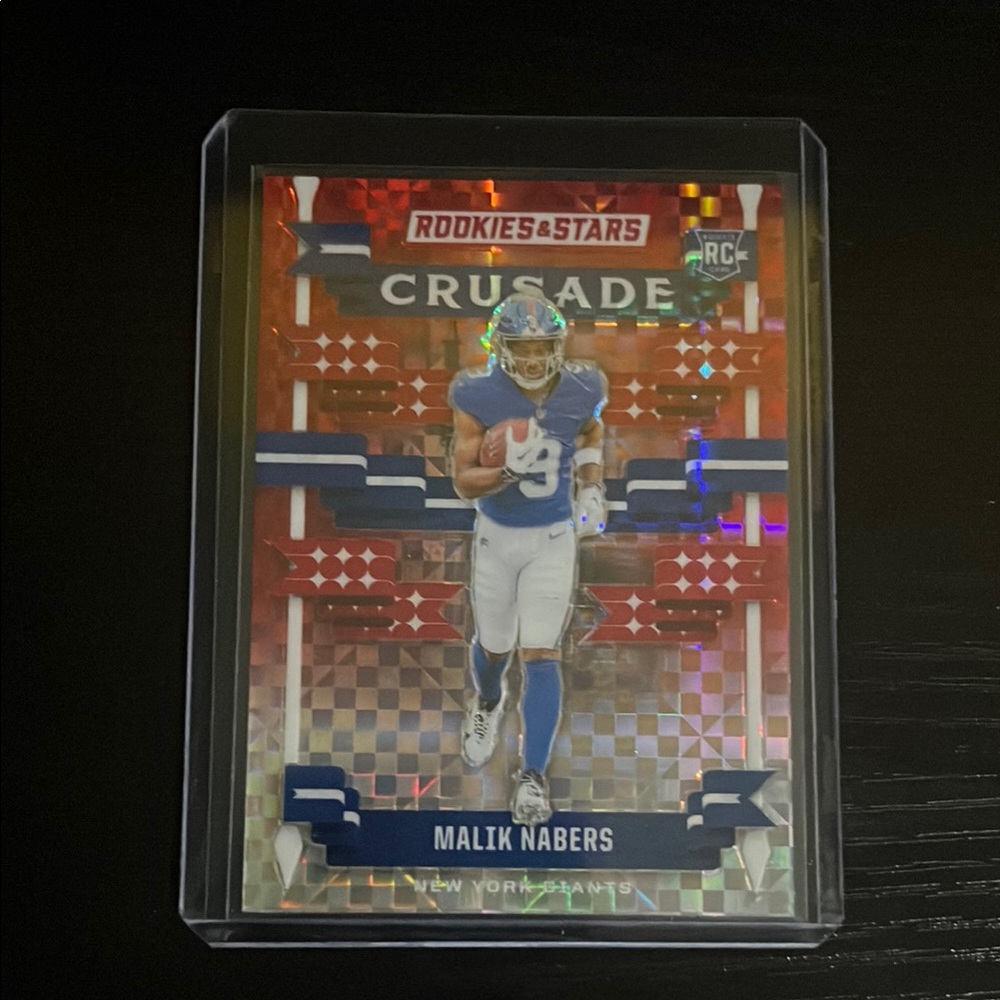 Rookies & Stars Crusade Football Card Malik Nabers 2024 rc